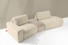 ZUCCO Sofa modułowa organic szenil/welur kremowy kremowy - zdjęcie 13