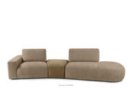 Sofa modułowa organic szenil/welur beżowy