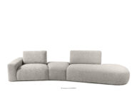 Sofa modułowa organic boucle brązowy