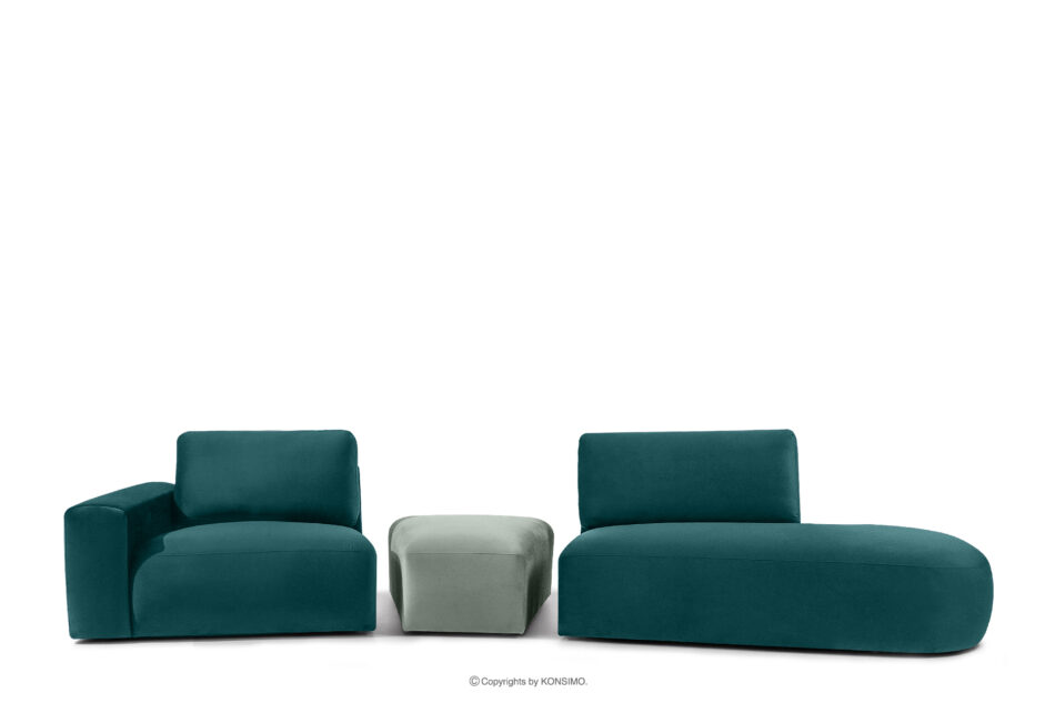 ZUCCO Sofa modułowa organic welur morski/miętowy morski/miętowy - zdjęcie 4