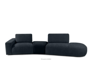 ZUCCO, https://konsimo.pl/kolekcja/zucco/ Sofa modułowa organic szenil/welur granatowy granatowy - zdjęcie