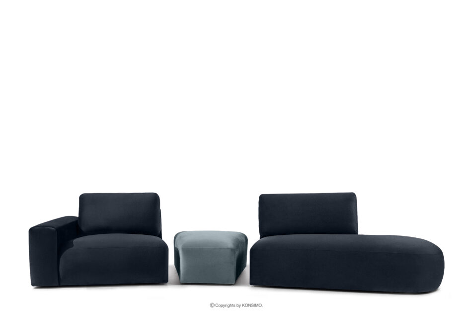 ZUCCO Sofa modułowa organic welur granatowy/niebieski granatowy/niebieski - zdjęcie 4