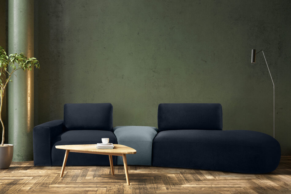 ZUCCO Sofa modułowa organic welur granatowy/niebieski granatowy/niebieski - zdjęcie 17