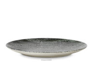 Talerz obiadowy z porcelany ciemny szary