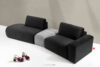 ZUCCO Sofa w tkaninie welur modułowa ciemny szary/jasny szary ciemny szary/jasny szary - zdjęcie 18