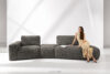 ZUCCO Sofa modułowa organic boucle ciemny brązowy ciemny brązowy - zdjęcie 14