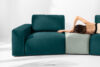 ZUCCO Sofa modułowa organic welur morski/miętowy morski/miętowy - zdjęcie 15