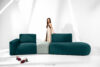 ZUCCO Sofa modułowa organic welur morski/miętowy morski/miętowy - zdjęcie 2