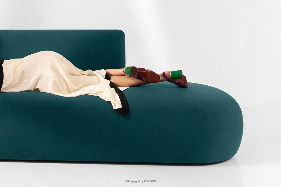 ZUCCO Sofa modułowa organic welur morski/miętowy morski/miętowy - zdjęcie 12