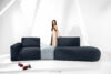 ZUCCO Sofa modułowa organic welur granatowy/niebieski granatowy/niebieski - zdjęcie 2