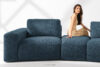 ZUCCO Sofa modułowa organic boucle ciemny niebieski ciemny niebieski - zdjęcie 12