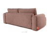 MESSO Sofa shaggy trzyosobowa rozkładana różowy różowy - zdjęcie 4
