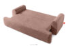 MESSO Sofa shaggy trzyosobowa rozkładana różowy różowy - zdjęcie 5