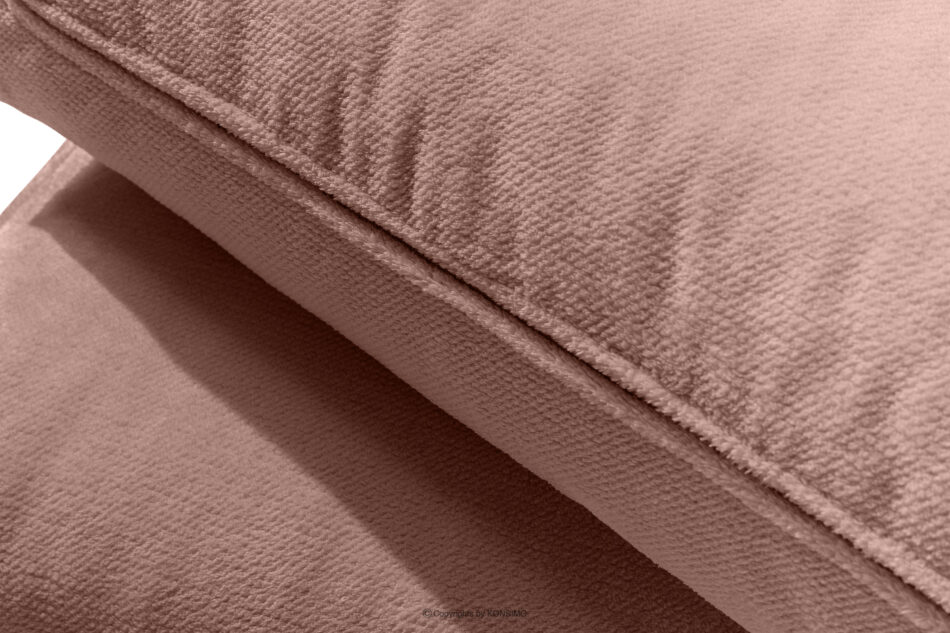 MESSO Sofa shaggy trzyosobowa rozkładana różowy różowy - zdjęcie 9