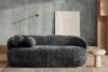 NELUM Nowoczesna sofa w tkaninie szenil antracytowy antracytowy - zdjęcie 8