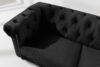 GRAVO Sofa chesterfield w welurze czarny czarny - zdjęcie 5