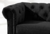 GRAVO Sofa chesterfield w welurze czarny czarny - zdjęcie 6