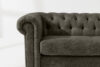 GRAVO Klasyczna sofa trzyosobowa chesterfield w ekoskórze grafitowy grafitowy - zdjęcie 7