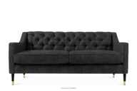 Sofa dwuosobowa w eleganckim stylu antracytowy