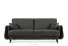 GUSTAVO III Sofa rozkładana welur w stylu elegant antracytowy antracytowy - zdjęcie 1