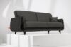 GUSTAVO III Sofa rozkładana welur w stylu elegant antracytowy antracytowy - zdjęcie 2