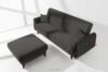 GUSTAVO III Sofa rozkładana welur w stylu elegant antracytowy antracytowy - zdjęcie 14