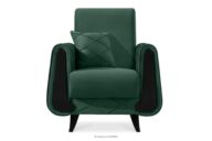 Fotel w welurze elegant ciemny zielony
