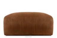 Puf w tkaninie sztruks boho rudy