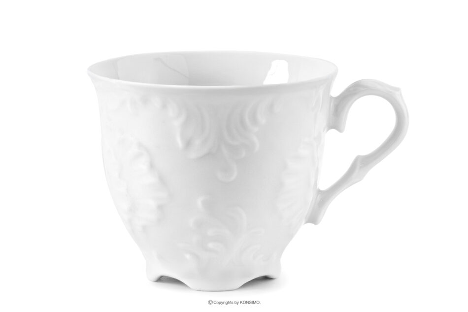ROCOCO MARIA Filiżanka do kawy z porcelany biały 100ml biały - zdjęcie 0