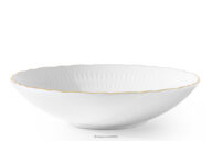 Talerz głęboki z porcelany złota linia