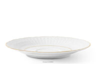 Spodek do filiżanki / bulionówki z porcelany złota linia