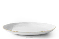 Spodek sosjerki z porcelany złota linia