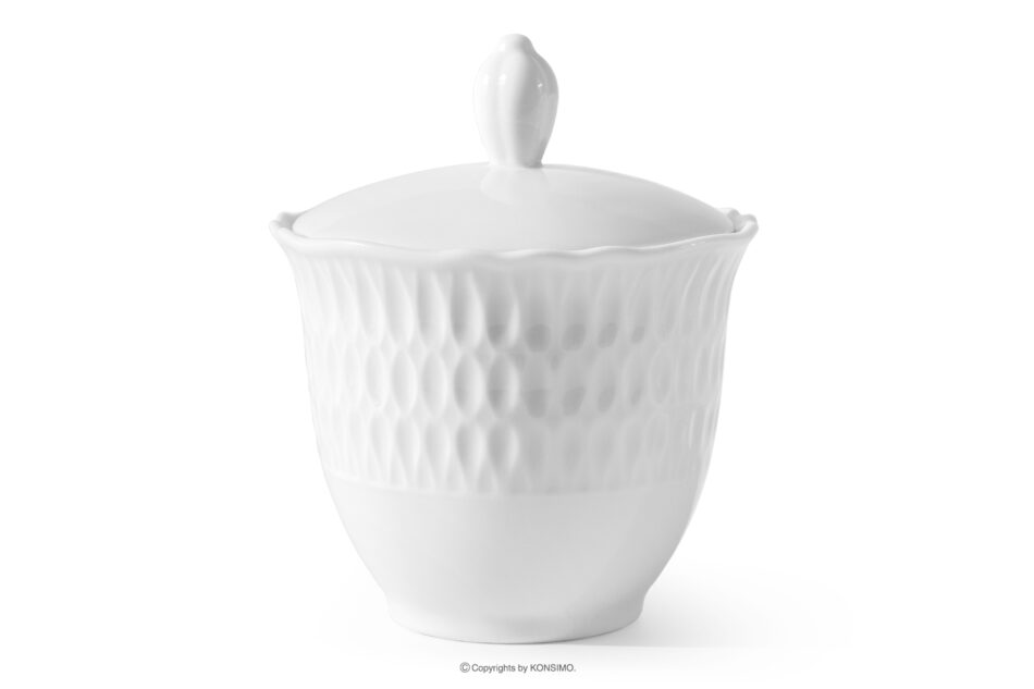 SOFIA Cukiernica z porcelany biała biały - zdjęcie 0
