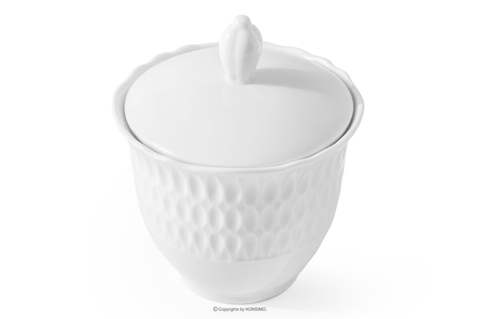 SOFIA Cukiernica z porcelany biała biały - zdjęcie 2