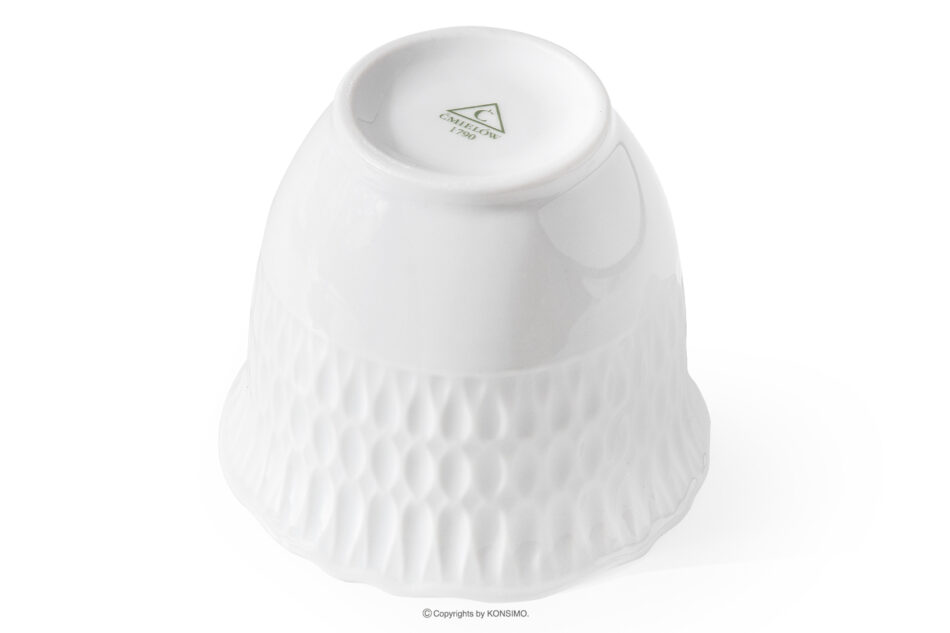 SOFIA Cukiernica z porcelany biała biały - zdjęcie 3