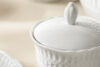 SOFIA Cukiernica z porcelany biała biały - zdjęcie 5