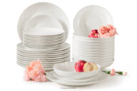 Zestaw obiadowy twarda porcelana 12 os. (36 el.) ecru