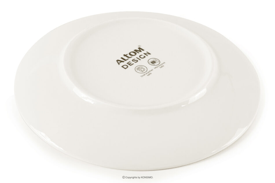 AD BELLA Zestaw obiadowy twarda porcelana 6 os. (24 el.) ecru ecru - zdjęcie 3