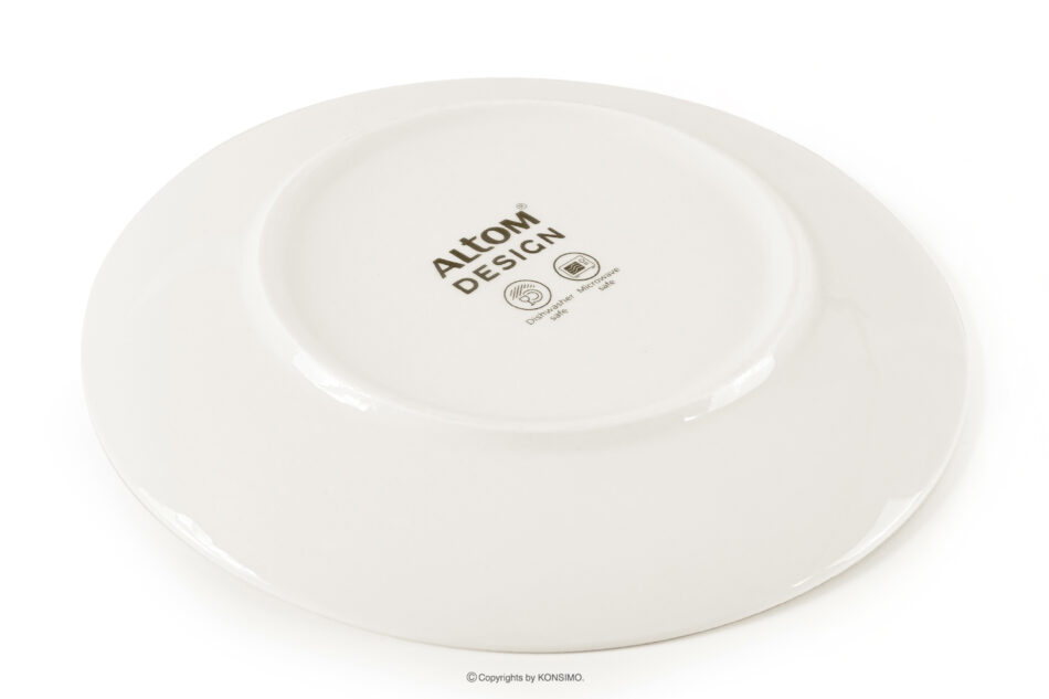 AD BELLA Zestaw obiadowy twarda porcelana 6 os. (24 el.) ecru ecru - zdjęcie 5