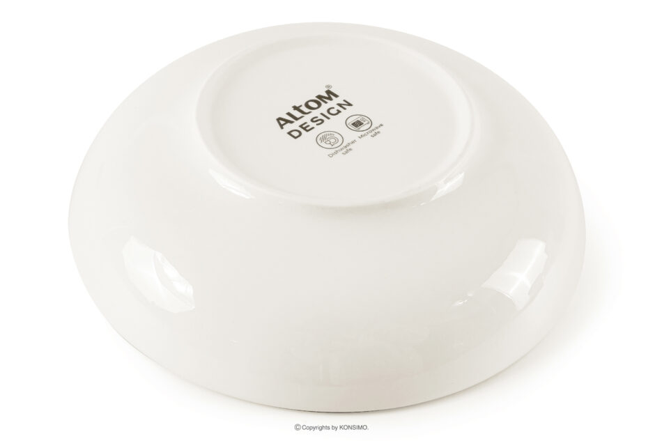 AD BELLA Zestaw obiadowy twarda porcelana 6 os. (24 el.) ecru ecru - zdjęcie 7