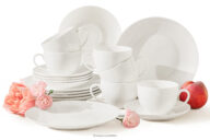 Zestaw kawowy twarda porcelana 6 os. (18 el.) ecru