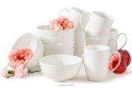 Zestaw śniadaniowy twarda porcelana 6 os. (12 el.) ecru