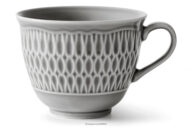 Filiżanka z porcelany szary