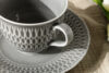 SOFIA KSIĘŻYCOWA Filiżanka z porcelany szary szary - zdjęcie 5