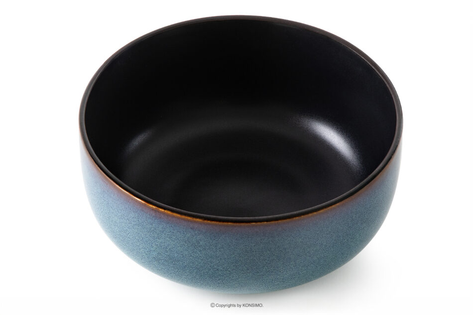 BALI Miska 6 szt. niebieski/czarny mat niebieski/czarny mat - zdjęcie 3