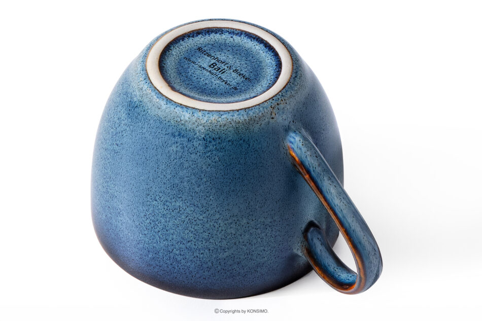 BALI Filiżanka do espresso 6 szt. niebieski/czarny mat niebieski/czarny mat - zdjęcie 3