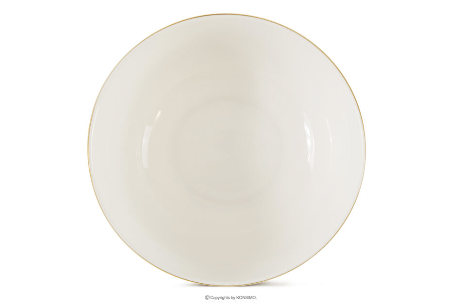 AD BELLA Miska twarda porcelana ecru/złoty 6 szt. ecru/złoty - zdjęcie 4