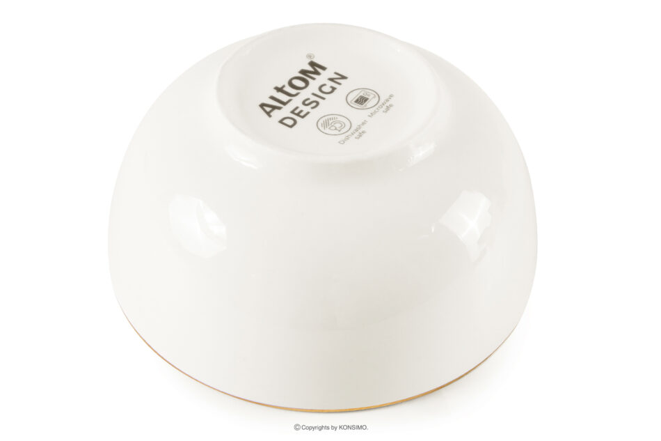 AD BELLA Miska twarda porcelana ecru/złoty 6 szt. ecru/złoty - zdjęcie 5