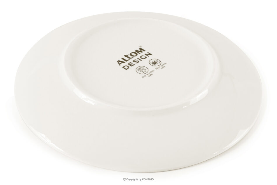 AD BELLA Zestaw obiadowo-kawowy twarda porcelana ecru/złoty 6 os. (30 el.) ecru/złoty - zdjęcie 5
