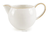 Mlecznik twarda porcelana ecru/złoty